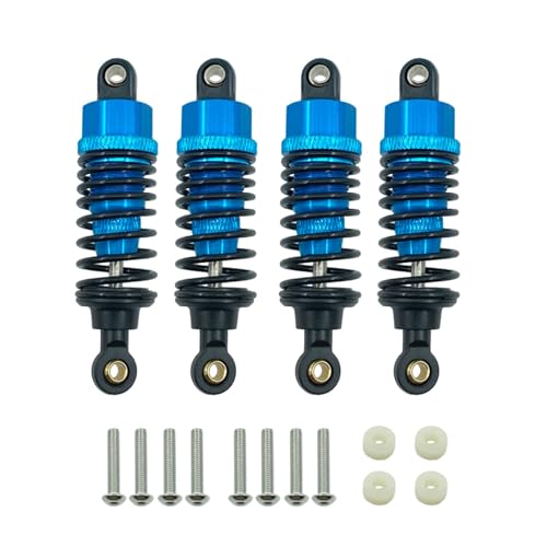 Amortiguadores de aluminio Tamiya TT-02 1/10 RC piezas de repuesto azul 4 uds 2