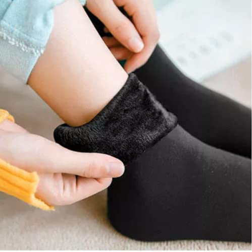 Image of Glus Unisex Winter Warm Fleece Socks, 100% Warm Super Hot For Men & Women