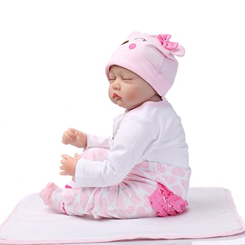 Reborn Dolls Baby Clothes Pink Outfits for 20"- 22" Reborn Doll Girl Baby Clothing Sets