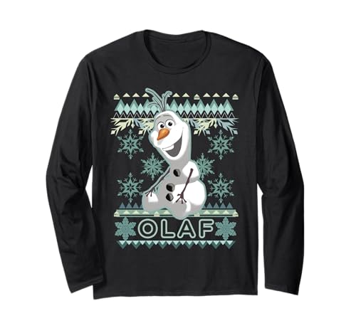 Sweat Disney La Reine des Neiges Noël Olaf Holiday Manche Longue