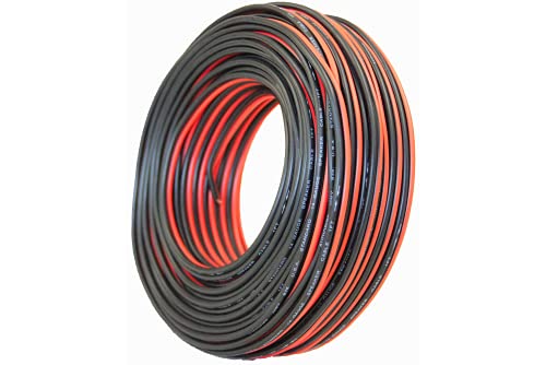 100' Feet 14 Gauge Red Black Stranded 2 Conductor Speaker Wire Car Home Audio Ga #TOP3