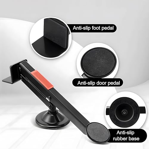 Türheber für Zimmertüren 360 Grad Drehung Möbelheber Plattenheber Fußbetätigt Hebewerkzeug Heber für Tür Maximale Hebkraft 100 KG für Zimmertüren, Lastenheber, Schrankheber