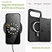 Carveit Magnetic Wooden Case for Google Pixel 10 Pro XL Case, Wood Artisan Engraved & Soft TPU Shockproof Cover, Compatible with MagSafe Wireless Chargers (Abstract Motherboard Linework Art) Blackwood