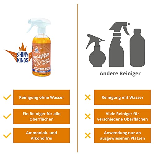 Autoshampoo Shinykings Wash&Shine 66 wasserlos für Fahrzeuge