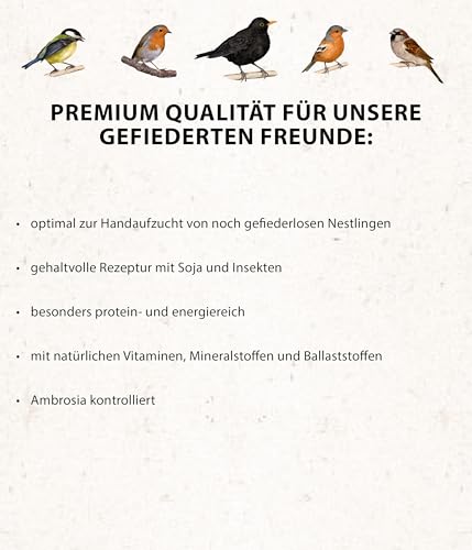 Dehner Natura Premium Nourriture pour Oiseaux Sauvages, Nourriture pour oisillons, 100 g – Image 3