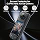 Haofun 4 Stück Displayschutz Schutzfolie für Insta360 X5/ Insta360 X4, Flexible TPU Folie, Kratzfest, Blasenfrei, Einfache Installation, Rubbelkarten zum Entfernen von Blasen (Transparent)