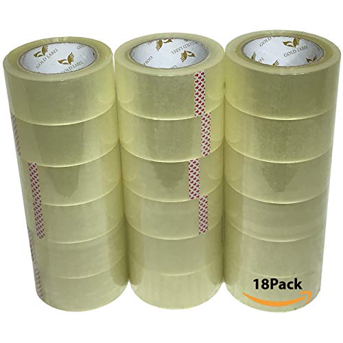 Universal Clear Packing Tape - 110 Yards Per Roll - 18 Rolls - 2