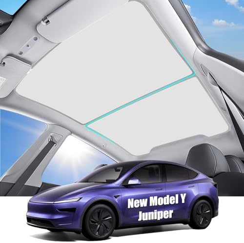 Sunshade Roof for Tesla Model Y Juniper 2025 [Never Sag] Heat Ins...