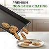 NutriChef Nonstick XL Cookie Sheet Baking Pan - Extra Large 22 Inch x 16 Inch with Raised Edges, Thick Carbon Steel Oven Baking Sheet for Jelly Rolls, Cookies, Cakes, Pastries - Black