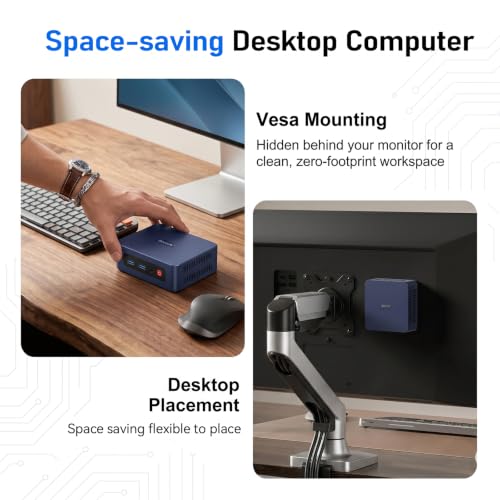 Beelink SER3 Mini PC AMD Ryzen 3500U Mini Computers, 16G DDR4 480G PCIe3.0 SSD, Dual HDMI 4K 60HZ Display, WiFi 5 BT5.0 Home Office Business Desktop PC - image 7