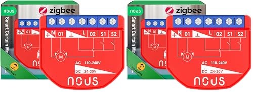 Module Interrupteur ZigBee Rideaux NOUS AC 16A Connecté Tuya x2 - 4
