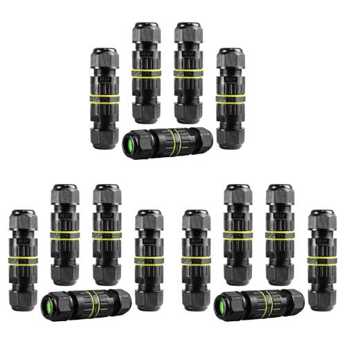 Boîte de jonction IP68 étanche à 2 voies et 3 cœurs pour réparation de câbles extérieurs M16