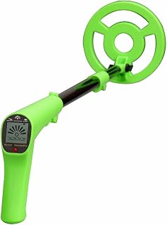 Uxsjakjsd Detector de Metales Portátil MD1009 para Exteriores, Dispositivo de Posicionamiento de Monedas, Detector Científico Subterráneo para Exteriores, Buscador de Metales, Color Verde.