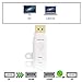 FOINNEX Universal HDMI Adapter Ring, USB C/DP/Mini DP/Mini HDMI to HDMI Converter with Secure Loop-White