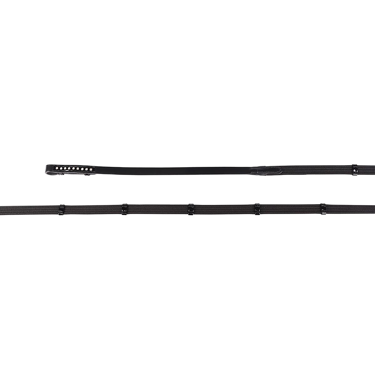 Harrys Horse Trense Zaum Diamond Laque schwarz mit silbernen Steinchen