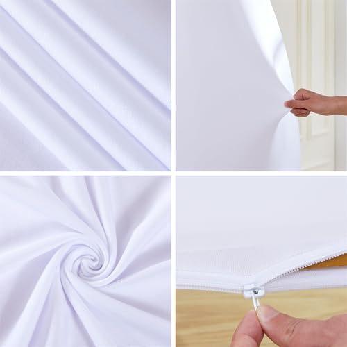 Arch Backdrop Cover Set of 4-2-Sided Half Moon Spandex Wedding Arch Cover for Birthday Party Baby Shower Wedding Stand Decoration by ActiveTrail - Used condition - Image 4