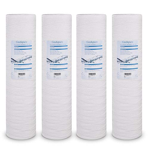 Geekpure 20-inch string wound pp sediment replacement cartridge f…