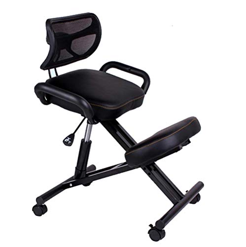 Chaise ergonomique rotative avec assise réglable et soutien dorsal actif