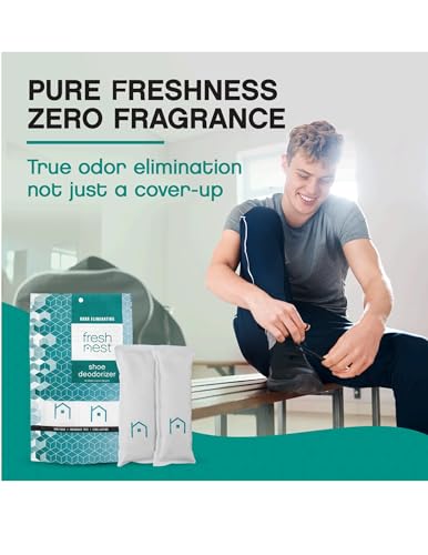 Shoe Deodorizer with Zeolites 2-Pack - Odor Eliminator, Air Freshener, Smell Absorber, Sneakers, Gym Bags, Soccer Cleats, Closets, Pet Area, Reusable - Shoe Deodorant2
