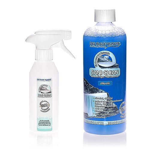 Das Blaue Wunder Sani Clean (Atlantik, 750 ml) Badreiniger I schonenden Reinigung I strahlender Glanz
