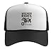 Adult Humor Dachshund Newspaper Ad, Wiener Rides 25 Cents Trucker Hat with Adjustable Mesh Back, Black/White