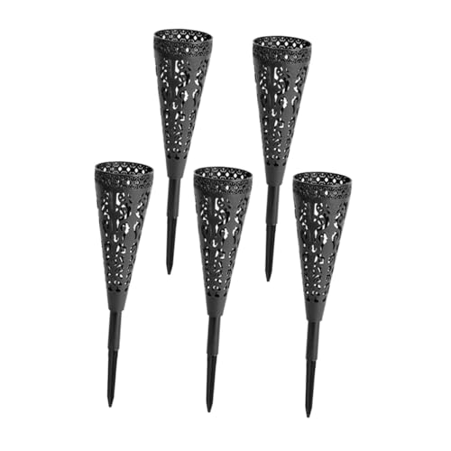 Cabilock 5piezas Jarrones Cónicos para Tumbas Estacas para Flores De Cementerio Accesorios De Disposición De Tumbas