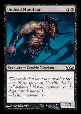 Magic The Gathering - Undead Minotaur - Magic 2014 - Foil