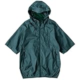 空調風神服 半袖フーディージャケット EBA5098 軽量 おしゃれ スタイリッシュ スポーティ bigborn EARLY BIRD ファン付きウェア 作業着 作業服 2023 夏 服のみ 単品 プロユニステッカー付 [22.ボトルグリーン M]