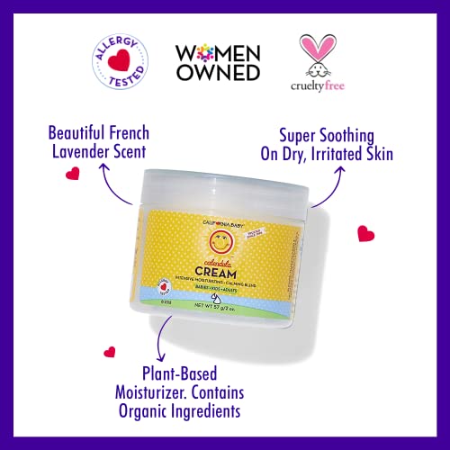 California Baby Calendula Cream | Soothing Baby Cream | Allergy Friendly | Plant-Based | Soothes And Moisturizes Irritated, Dry Skin On Face And Body | 2 Oz #TOP1