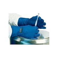 neoLab Baumwolle/Polytetrafluorethylen Kryo-Handschuhe, Wasserdicht, Paar, Blau, Mittel, 40 mm Länge