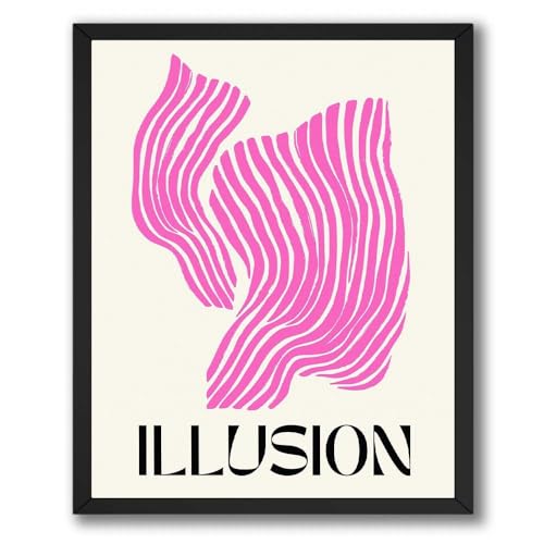 InkFlow Illusion Poster - Surreal abstract art print, visual depth