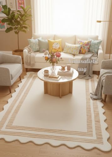 DuraCle Ivory Wool Rug 9x12, Handcrafted, Textured, Cozy