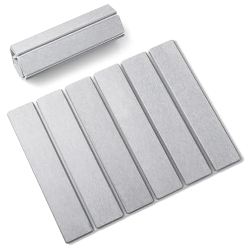 ISHU 珪藻土バスマット速乾 大判 足拭きマット お風呂マット 洗える 珪藻土 折り畳む 収納に便利 抗菌 防臭 滑り止め付き 浴室 洗面所 ハード 大きめ(30*40*0.9CM)グレー