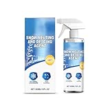 De-icer for Car Windshield, 355ml Automotive Snow Melting & De-Icing Spray, Windshield Ice Remover Spray for Cars & Refrigerators