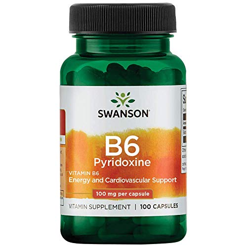 Swanson Vitamin B-6 (Pyridoxine) 100 Milligrams 100 Capsules