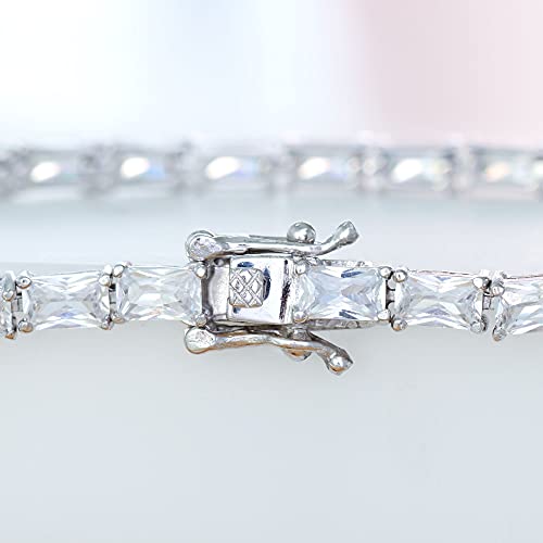 Ross-Simons 7.50 ct. t.w. Baguette CZ Tennis Bracelet in Sterling Silver4