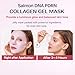 Dewora PDRN Pink Collagen Hydrogel Face Mask – Salmon DNA Overnight Wrapping Mask, 28g Essence Rich Collagen Gel Mask for Hydrating, Firming & Glass Skin Glow | Korean Skincare Pack of 4