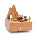 zxb-shop Boîte Musicale Boîte à Musique en Bois Train Rotatif Box Musical Cadeaux de Noël Cadeaux d'anniversaire for Les Filles Boite a Bijoux Musicale