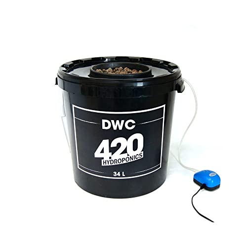 système Aéroponique DWC 34L - 420 Hydroponics Deep Water Culture panier 10cm