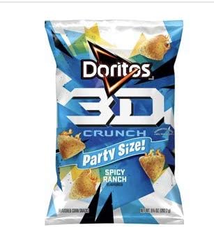 Doritos 3d Party Size Spicy Ranch 9.25oz