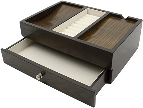 Up To 60% OFF Decorebay Executive Mens Oak Wood Valet Storage Organizer Men's Jewelry Box Crazy Clearance Decorebay Executive Mens Oak Wood Valet Storage Organizer Men's Jewelry Box