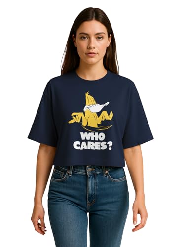 Image of HELLCAT Beige Printed Loose Fit Crew-Neck Crop T-Shirt for Women