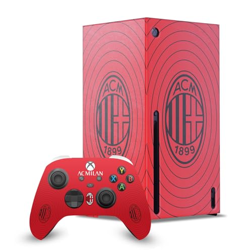 Skin Xbox Series X AC Milan rouge et noir pour console et manettes