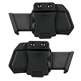 2 Pack Universal Horizontal Mag Carrier OWB Carry Magazine Holster Fits: 9mm/.357 Sig/.40/ Double Stack and Staggered Stack,for Right & Left Hand Ambidextrous Concealed Carry