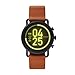 Skagen Connected Falster 3 Gen 5 Stainless Steel and Leather Touchscreen Smartwatch, Color: Brown/Black (Model: SKT5201)