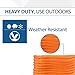 Ceptics GN-CD-1-25 L14-30P to NEMA 5-15/20R Generator Distribution Power Cord (25', Switch Breaker) -Industrial Grade, Heavy Duty (5 Year Warranty), 25 Feet, Orange, Ft