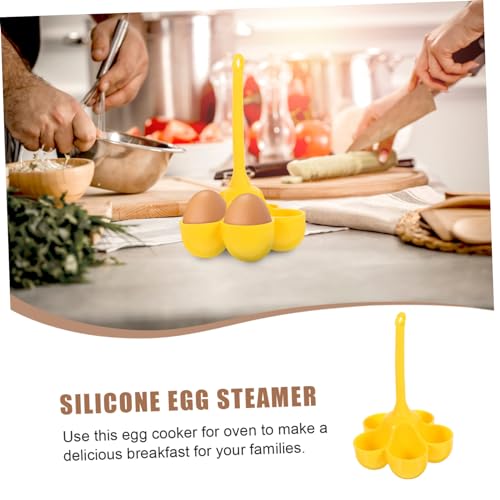 Cocedor de huevos para microondas PRETYZOOM: molde fácil de limpiar para el día a día 4