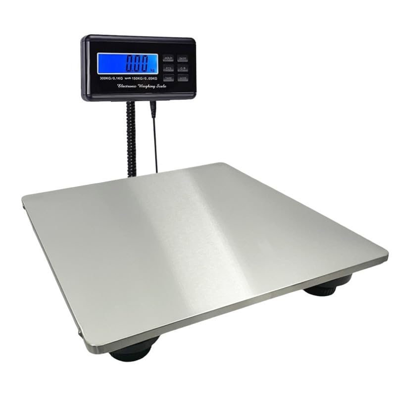Pesa pacchetto mobile professionale, 150 kg, vassoio in acciaio