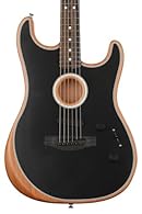electric and electro-acoustic guitar Fender Model: Acoustasonic StratocasterSeries: American Colour: Blackbody: Case: mappable: solid spruce Finish: Satinform: Stratocaster