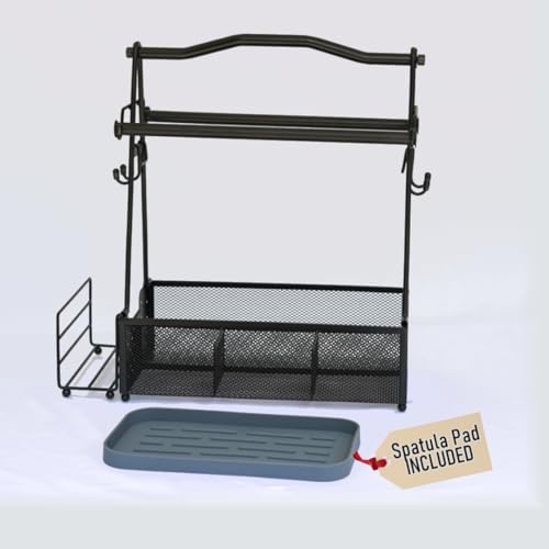 Grill Savvy Camping Essentials Grill Caddy with Condiment, Utensil, and
